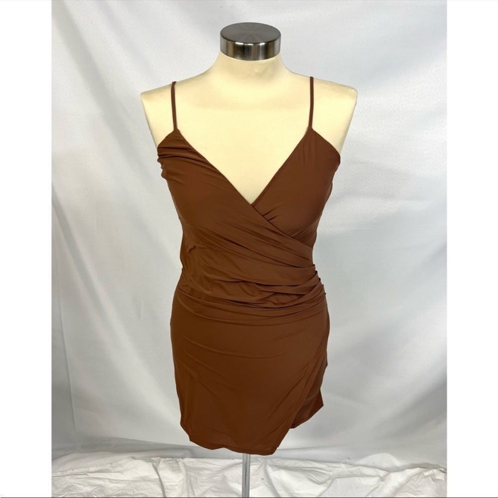 NWT urban outfitters lumiere bodycon asymmetrical mini dress‎